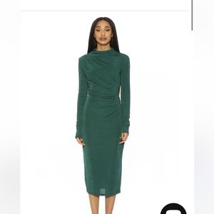 Alexia admor green emerald Kim dress XS
